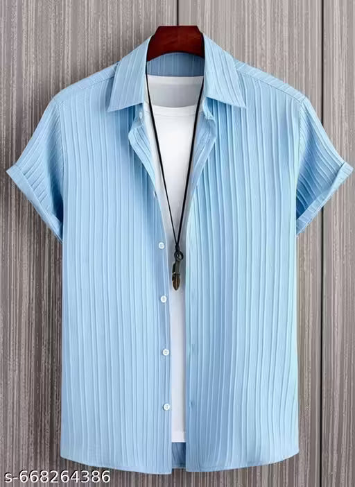 Men's Half Sleeve Casual Shirt (Without T-Shirt) || Men's Combo Shirt (PACK OF 3) || Trendy Solid Printed Men's Shirt