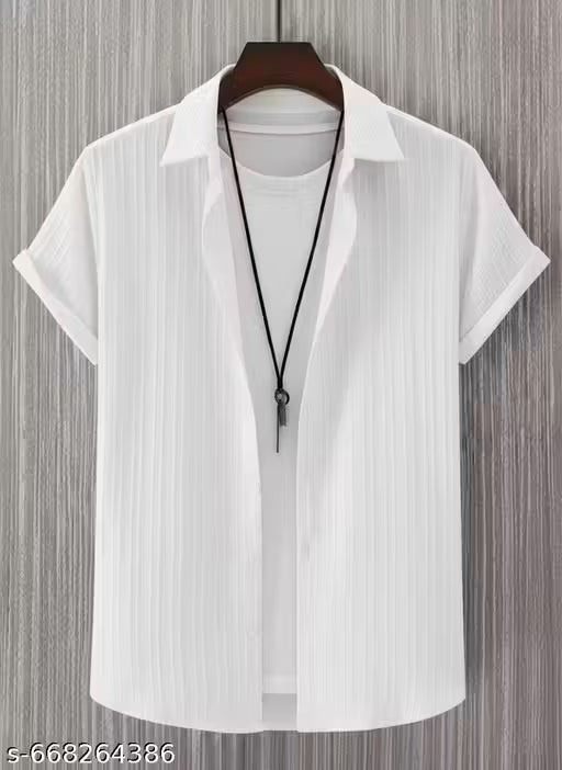 Men's Half Sleeve Casual Shirt (Without T-Shirt) || Men's Combo Shirt (PACK OF 3) || Trendy Solid Printed Men's Shirt