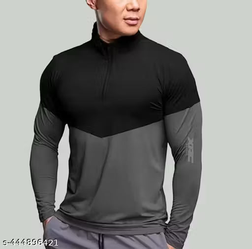 GARBLY henly neck full sleeves regular fit tshirt