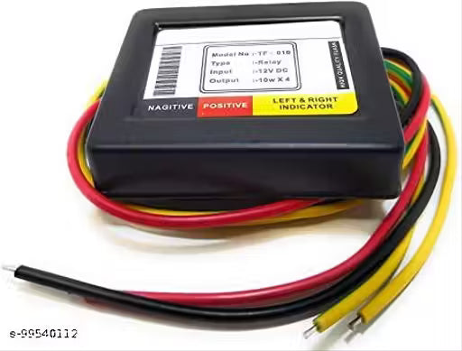 GETSOCIO BHF-01 Universal Bike Hazard Flasher, Waterproof 16 Patterns Flasher Relay for LED/Bulb Indicators + Free On/Off Switch