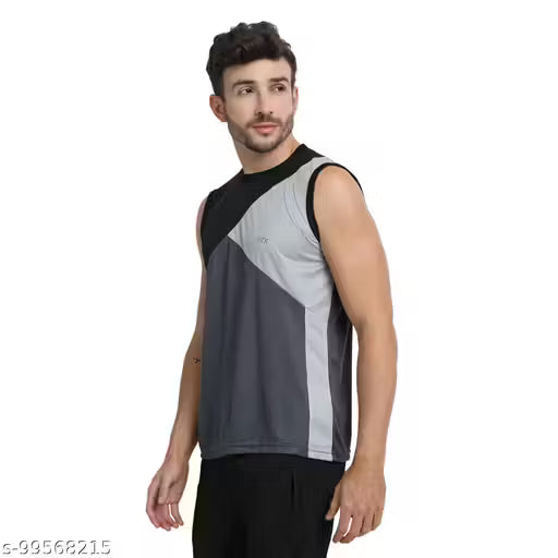 FTX Men's Colorblocked Round Blue Active Tshirts