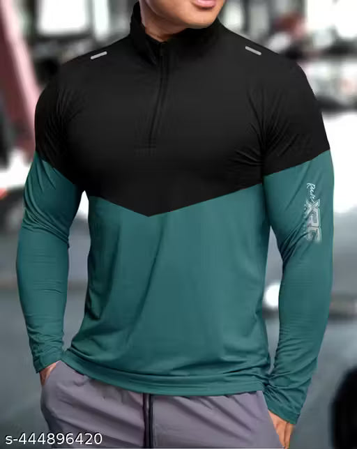 GARBLY henly neck full sleeves regular fit tshirt