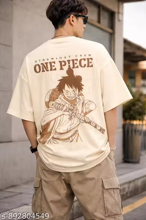 Oversized T shirts for Men back printed anime oversize back print tshirt