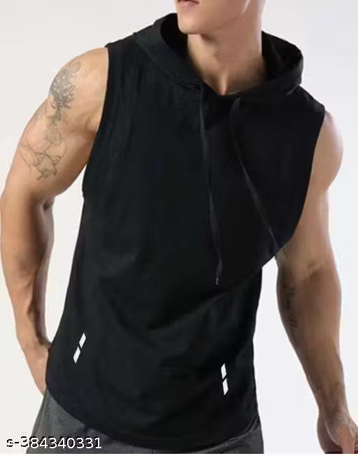 Men'S Stylish Printed Polyester Tshirt Hoodie Sendo