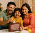 Wooden Money Bank | Money Saving Box Wooden | Piggy Bank | Wooden Coin Piggy Bank | Cash Box | Rs 100000 Saving Box | Saving Challenge Box | Traditional Gullak | Decorative Money Bank | Handcrafted Coin Box | Money Bank for Kids | Wooden Saving Box Gift |