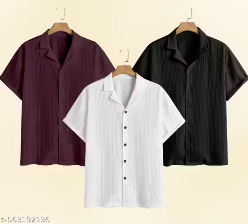 Casual Shirt For Men (Pack Of 3)