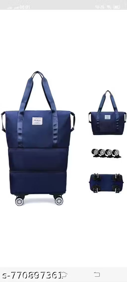 Folding Cart Bags Trolley Shopping Bag For Travel Luggage