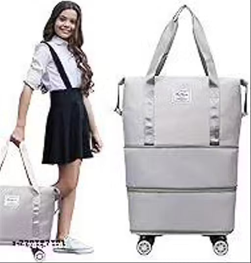 Folding Cart Bags Trolley Shopping Bag For Travel Luggage