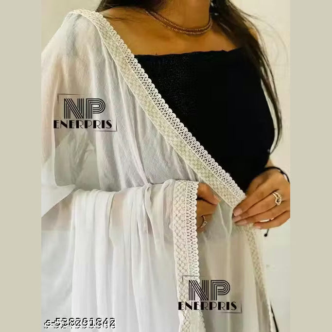 white super four side kaju lace