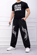 Printed Trousers For Men Mens Loose Fit Printed Trouser Loose Fit Trousers For Men