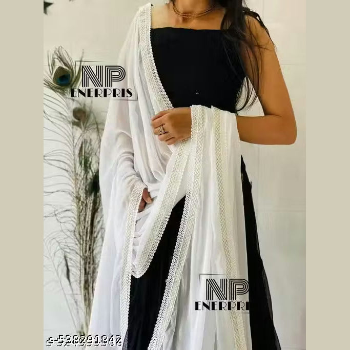 white super four side kaju lace