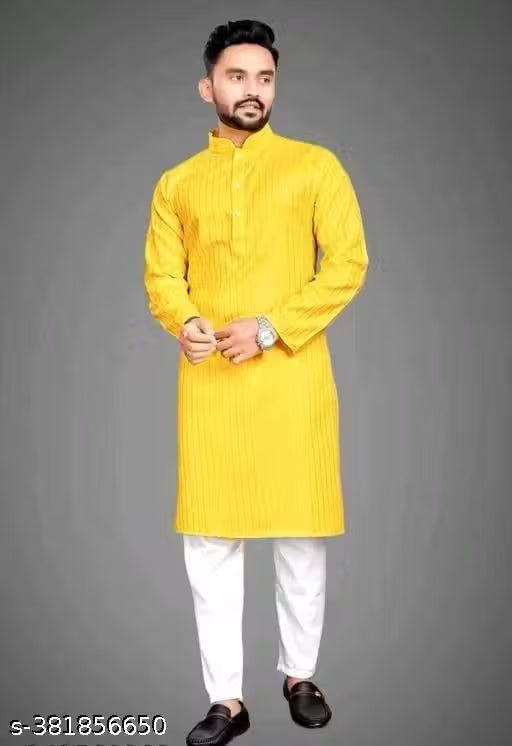 KELTICX (ONLY KURTA)Men's Striped Only Kurta With Multiple Colour Option And Sizes (Festival,Birthday,Wedding, Ceremony, Casual, Engagement,Party And dandiya nights)