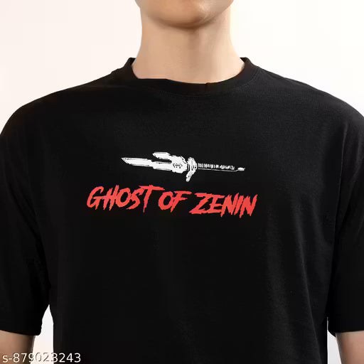 Garmin Men Oversized Drop-Shoulder Cotton T-Shirt | Toji Fushiguro Dark Anime Print | Trendy Oversized Streetwear Tshirt