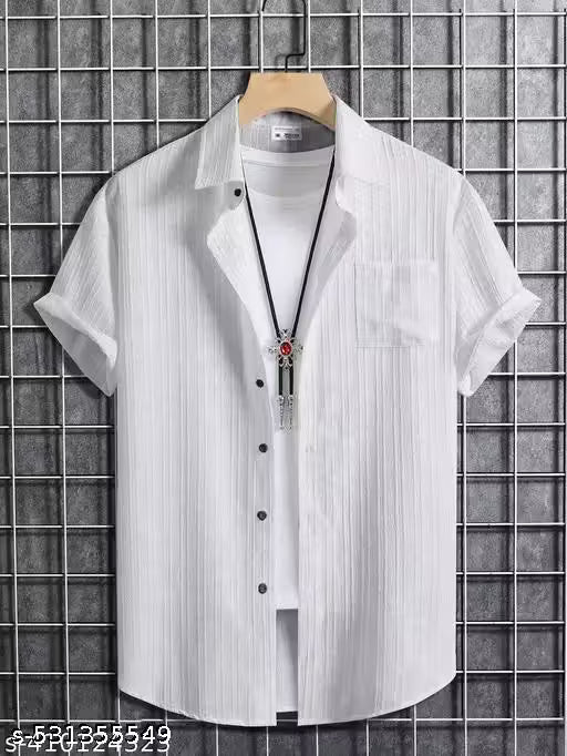 Men Shirt Combo Pack of 2 | Casual & Party Wear Popcorn Shirts | haf Sleeve | Trendy New Design