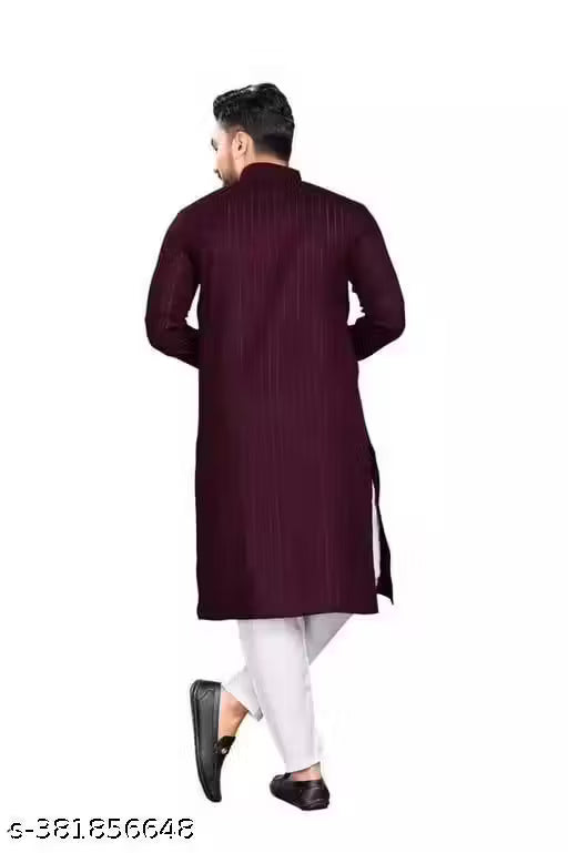 KELTICX (ONLY KURTA)Men's Striped Only Kurta With Multiple Colour Option And Sizes (Festival,Birthday,Wedding, Ceremony, Casual, Engagement,Party And dandiya nights)