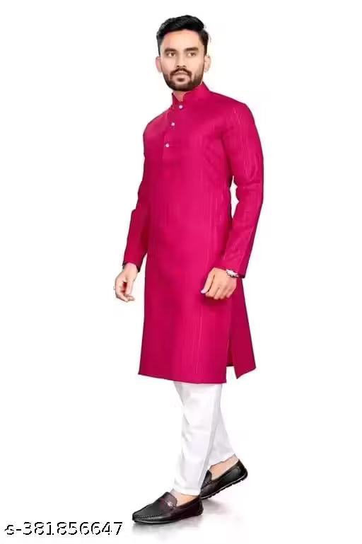 KELTICX (ONLY KURTA)Men's Striped Only Kurta With Multiple Colour Option And Sizes (Festival,Birthday,Wedding, Ceremony, Casual, Engagement,Party And dandiya nights)