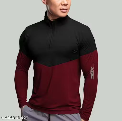 GARBLY henly neck full sleeves regular fit tshirt