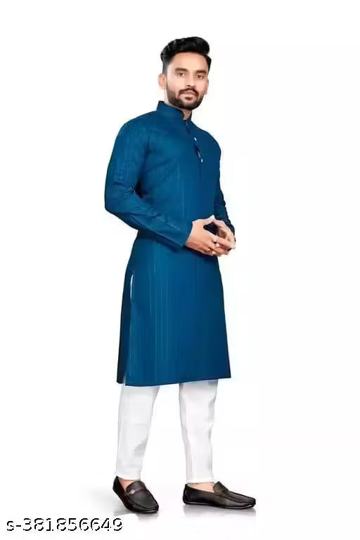 KELTICX (ONLY KURTA)Men's Striped Only Kurta With Multiple Colour Option And Sizes (Festival,Birthday,Wedding, Ceremony, Casual, Engagement,Party And dandiya nights)