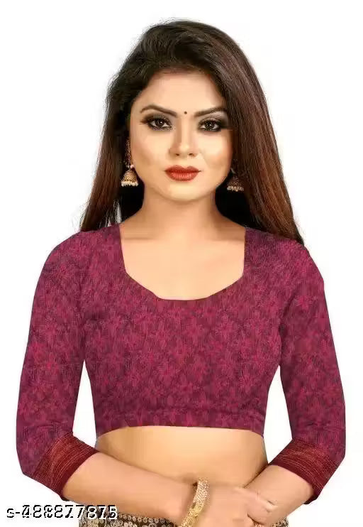 Trending cotton sarees with blouse