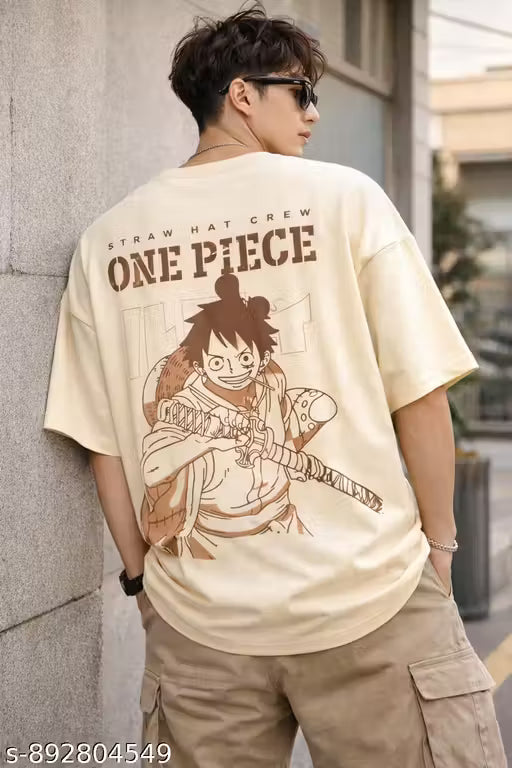 Oversized T shirts for Men back printed anime oversize back print tshirt