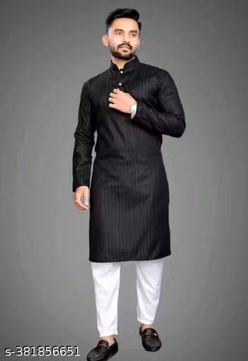 KELTICX (ONLY KURTA)Men's Striped Only Kurta With Multiple Colour Option And Sizes (Festival,Birthday,Wedding, Ceremony, Casual, Engagement,Party And dandiya nights)