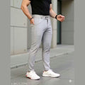 Men Regular fit Formal Stretchable with Expandable Waist pant.