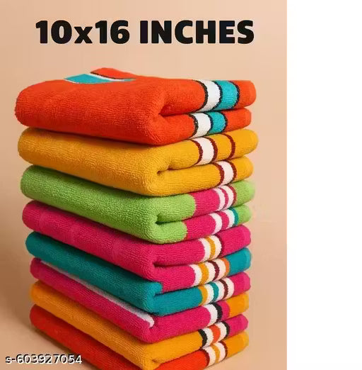 Soft Microfiber Highly Absorbent Rumal/Face Towel For Girls, Ladies, Baby Handkerchief (Pack of 12) - Multicolor
