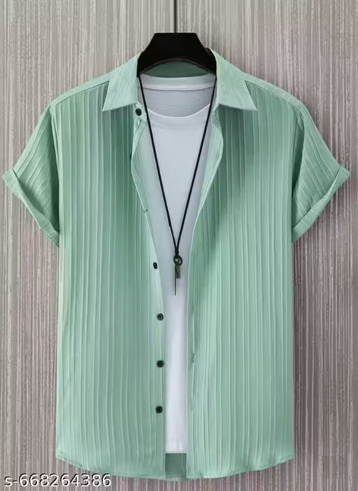 Men's Half Sleeve Casual Shirt (Without T-Shirt) || Men's Combo Shirt (PACK OF 3) || Trendy Solid Printed Men's Shirt