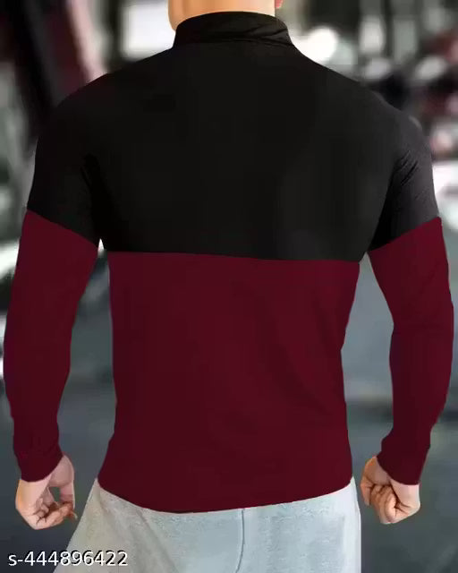 GARBLY henly neck full sleeves regular fit tshirt