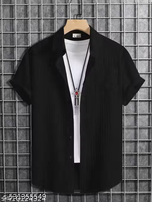 Men Shirt Combo Pack of 2 | Casual & Party Wear Popcorn Shirts | haf Sleeve | Trendy New Design