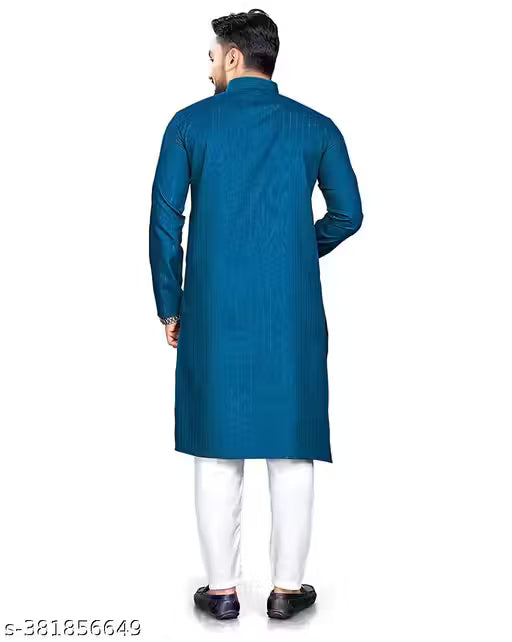 KELTICX (ONLY KURTA)Men's Striped Only Kurta With Multiple Colour Option And Sizes (Festival,Birthday,Wedding, Ceremony, Casual, Engagement,Party And dandiya nights)