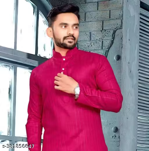 KELTICX (ONLY KURTA)Men's Striped Only Kurta With Multiple Colour Option And Sizes (Festival,Birthday,Wedding, Ceremony, Casual, Engagement,Party And dandiya nights)