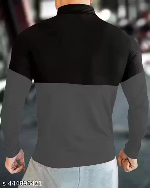 GARBLY henly neck full sleeves regular fit tshirt